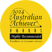 2024 Australian Achiever - Highly Recommended Excellence in Customer Service