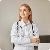 Female doctor with stethoscope